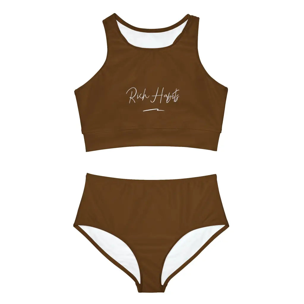 Brown Bikini Set - XS - All Over Prints