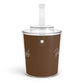 Brown Ice Bucket with Tongs - One Size / Clear - Accessories