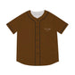 Brown Men’s Baseball Jersey - L / Black - All Over Prints