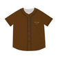 Brown Men’s Baseball Jersey - XL / Black - All Over Prints