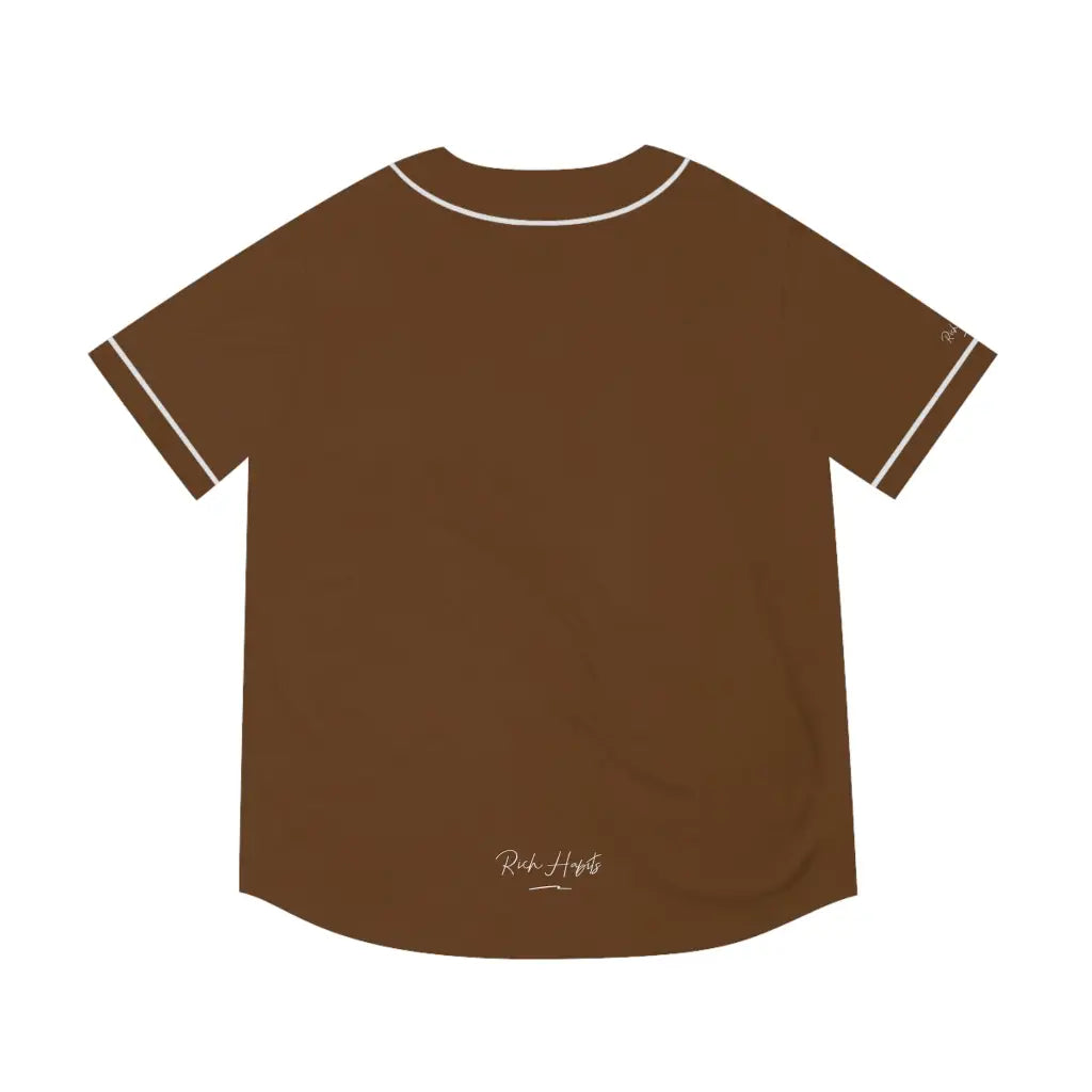 Brown Men’s Baseball Jersey - All Over Prints