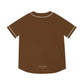 Brown Men’s Baseball Jersey - All Over Prints