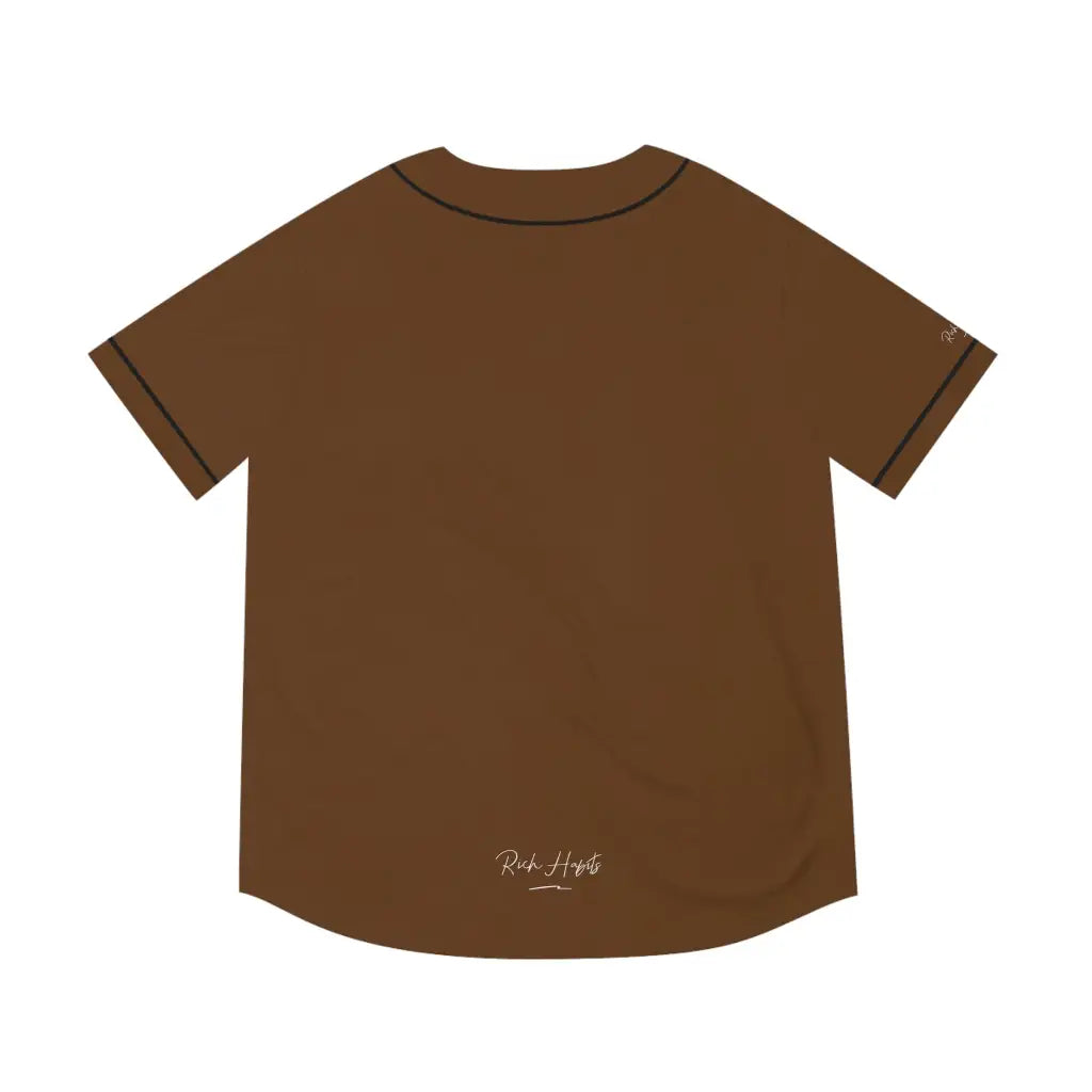 Brown Men’s Baseball Jersey - All Over Prints