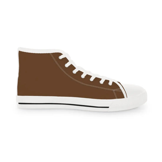 Brown Men’s High Top Sneakers - US 5 / White sole - Shoes