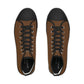 Brown Men’s High Top Sneakers - Shoes