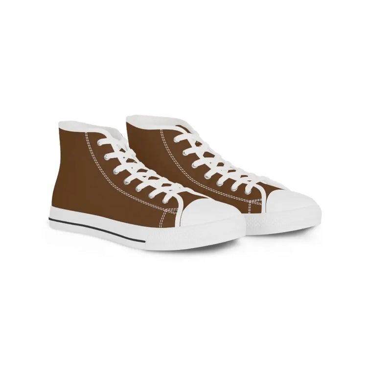 Brown Men’s High Top Sneakers - Shoes