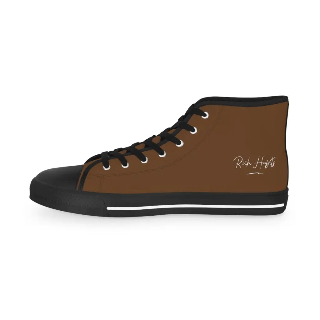 Brown Men’s High Top Sneakers - Shoes