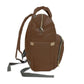 Brown Multifunctional Diaper Backpack - 15.0 × 10.8 6.7’’ -