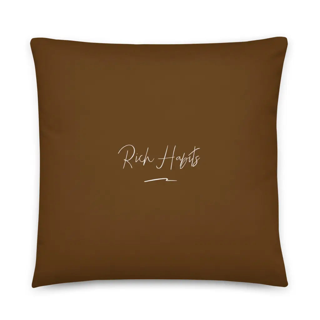 Brown Pillow - 22″×22″