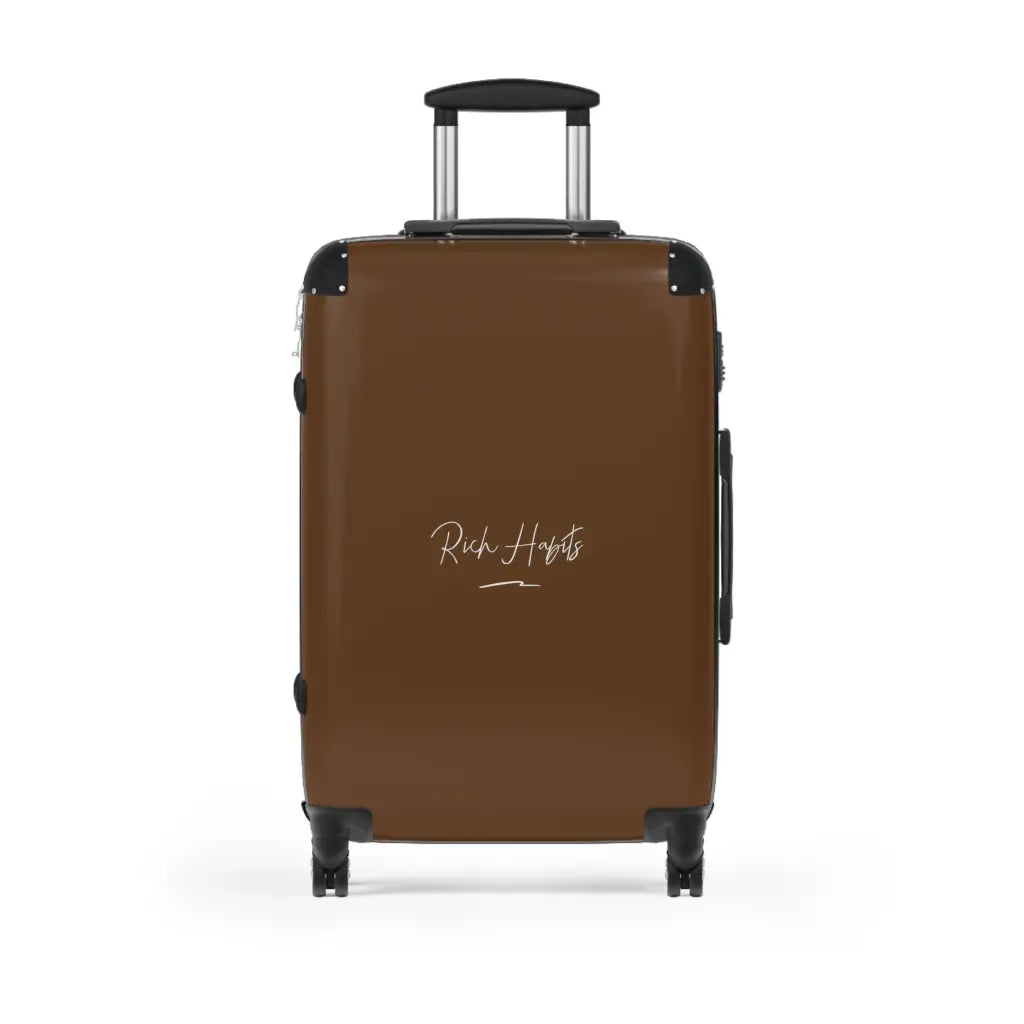 Brown Suitcase - Medium / Black - Bags