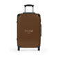 Brown Suitcase - Medium / Black - Bags