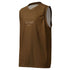 Brown unisex basketball jersey - 2XS