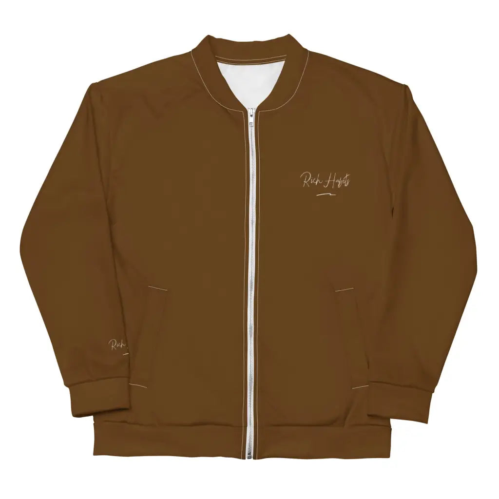 Brown Unisex Bomber Jacket - XS