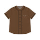 Brown Women’s Baseball Jersey - S / Black - All Over Prints