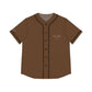 Brown Women’s Baseball Jersey - L / Black - All Over Prints