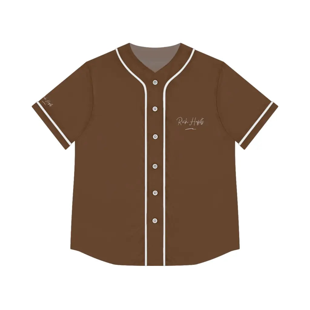 Brown Women’s Baseball Jersey - XS / Black - All Over Prints