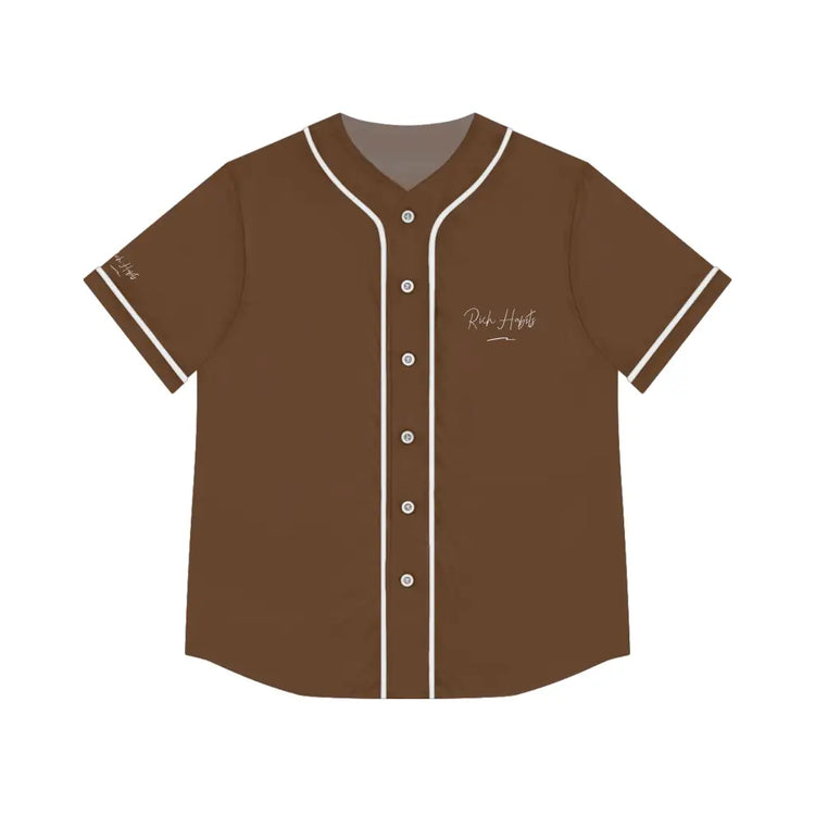 Brown Women’s Baseball Jersey - XS / Black - All Over Prints