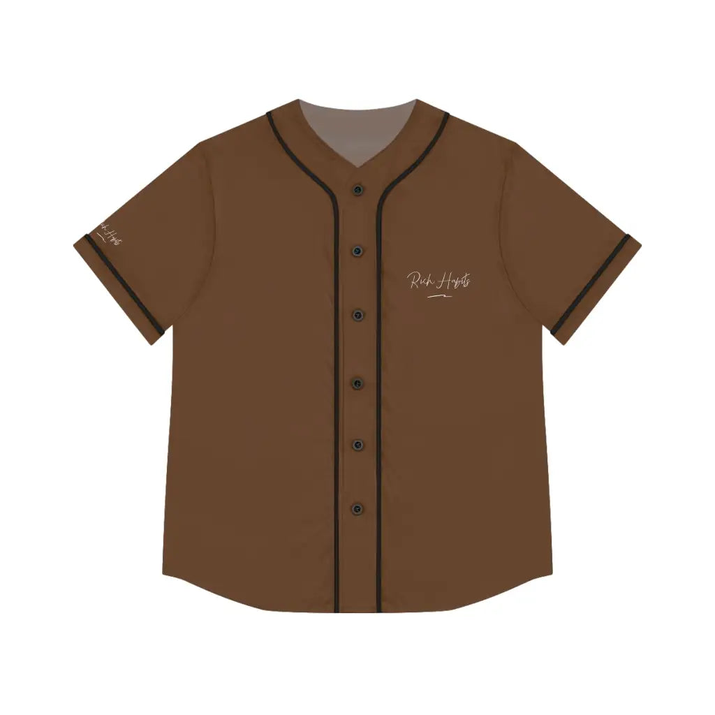 Brown Women’s Baseball Jersey - M / Black - All Over Prints