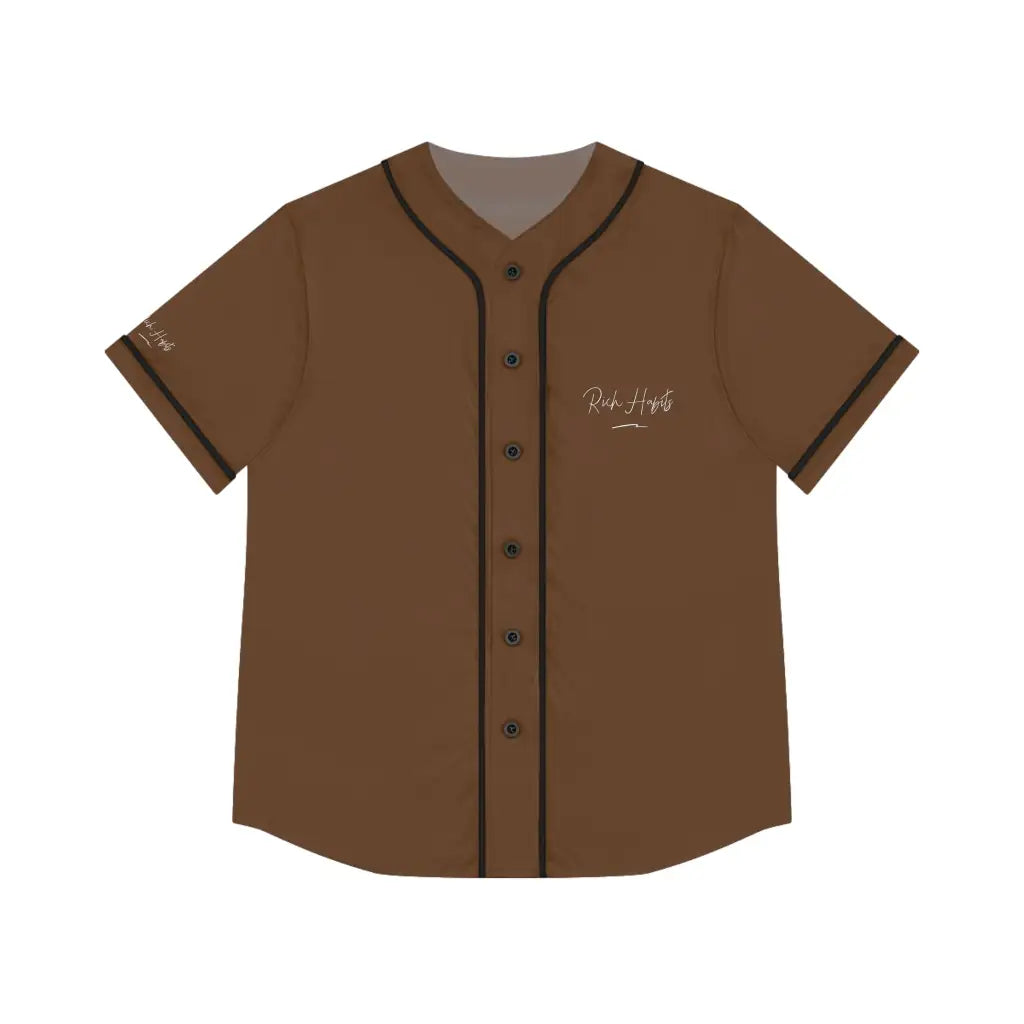 Brown Women’s Baseball Jersey - 2XL / Black - All Over