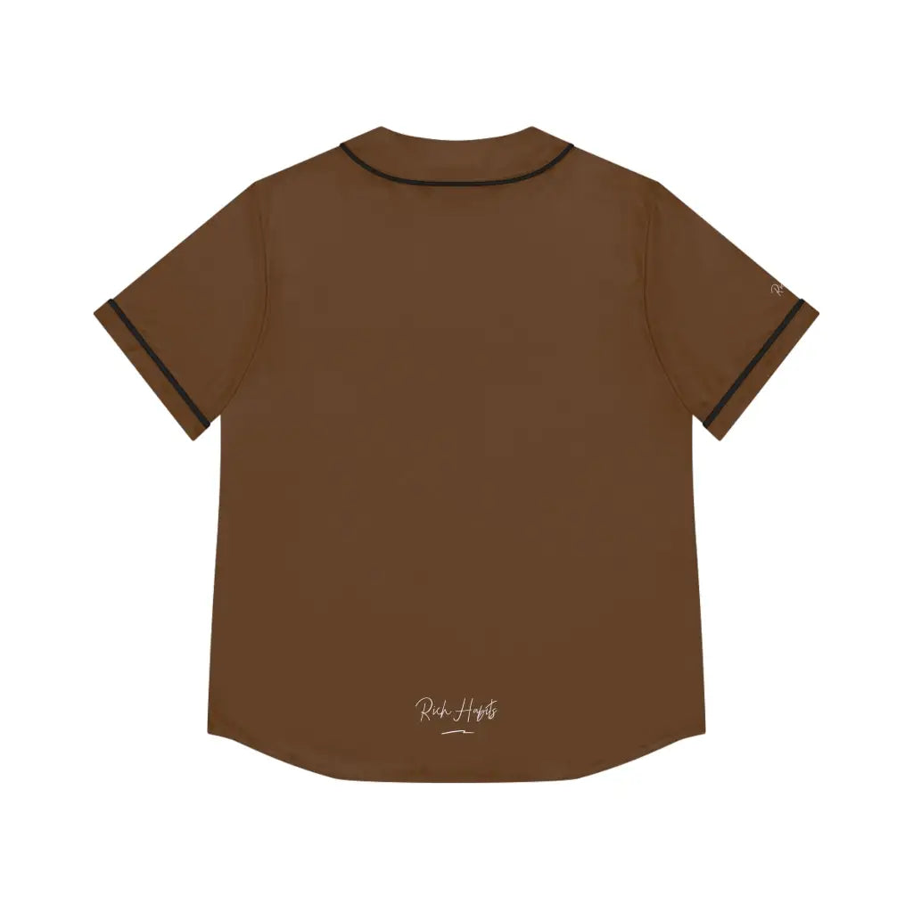 Brown Women’s Baseball Jersey - All Over Prints