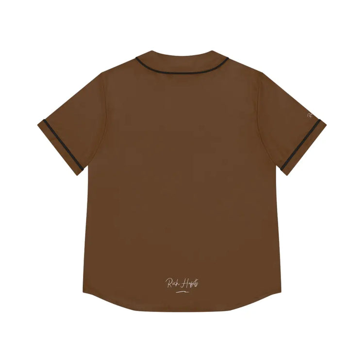 Brown Women’s Baseball Jersey - All Over Prints