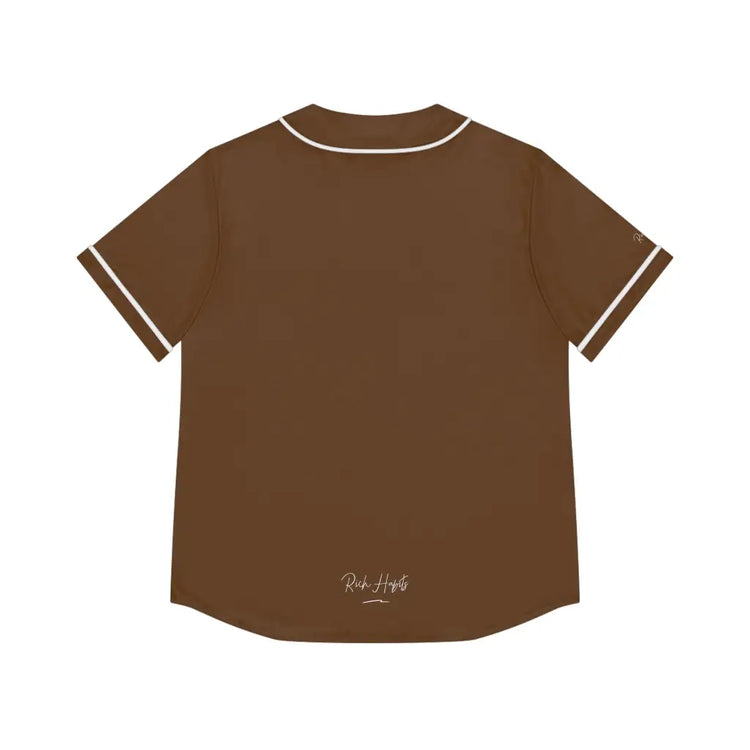 Brown Women’s Baseball Jersey - All Over Prints