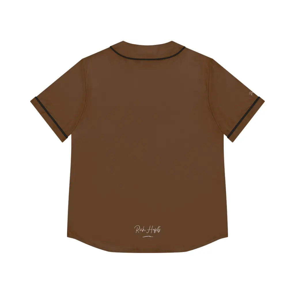 Brown Women’s Baseball Jersey - All Over Prints