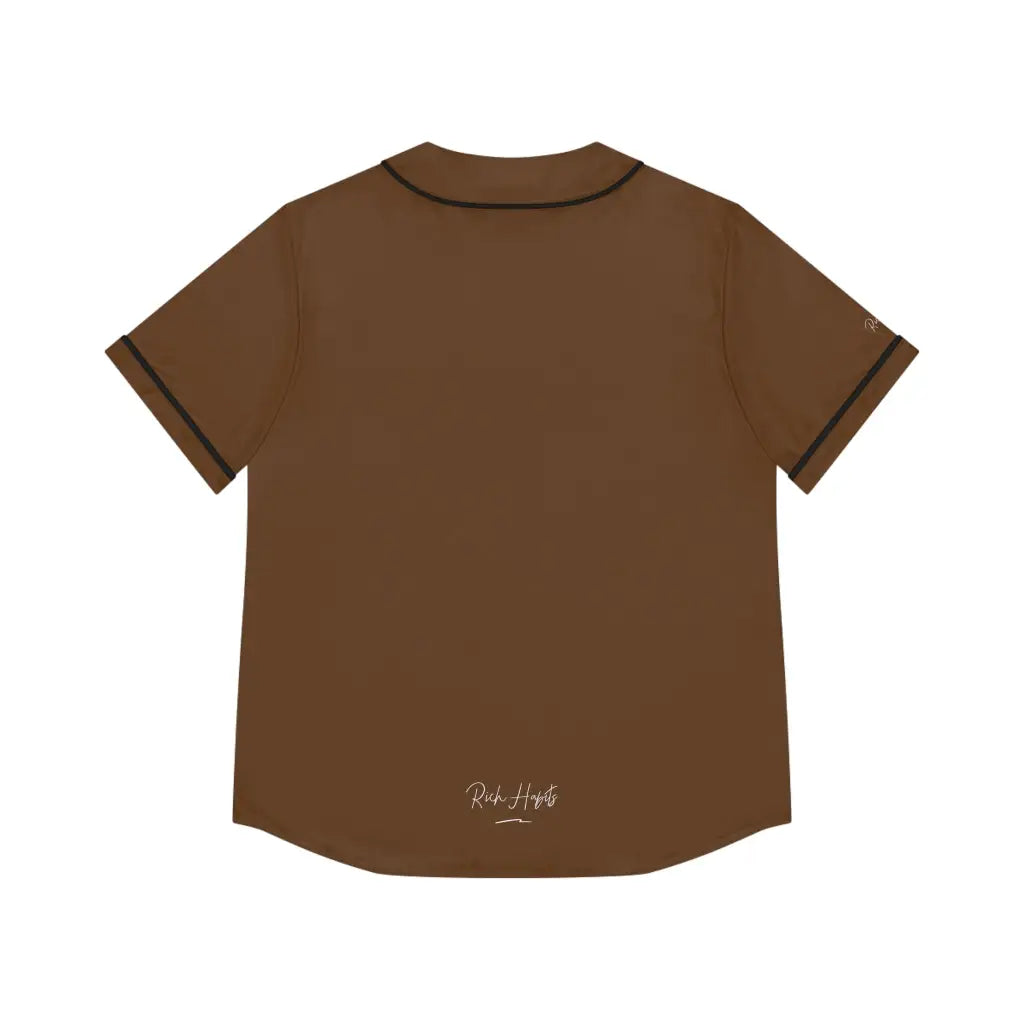 Brown Women’s Baseball Jersey - All Over Prints