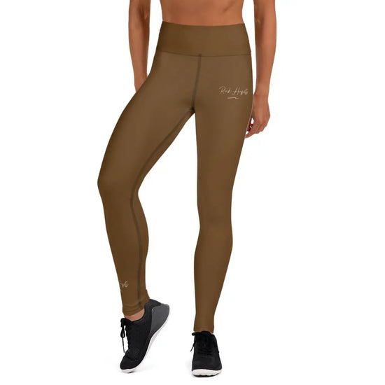 brown Yoga Leggings - XS