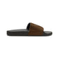 Brown Youth PU Slide Sandals - Shoes