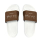 Brown Youth PU Slide Sandals - White / Kid’s 13 - Shoes