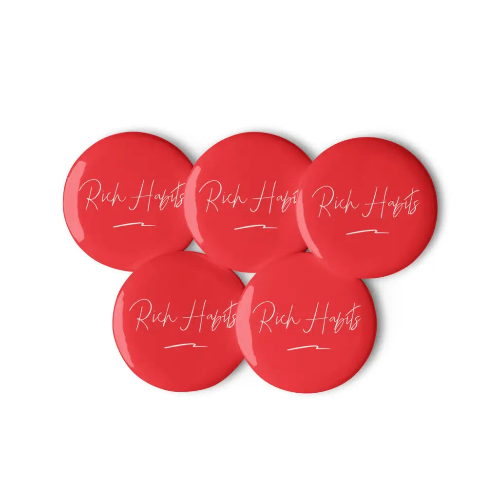 Set of pin buttons