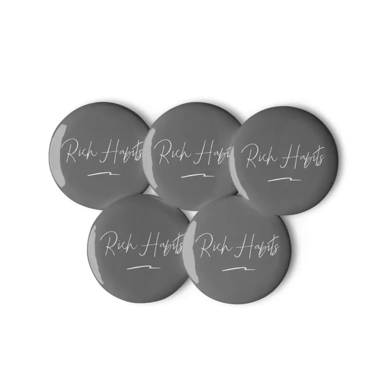 Set of pin buttons