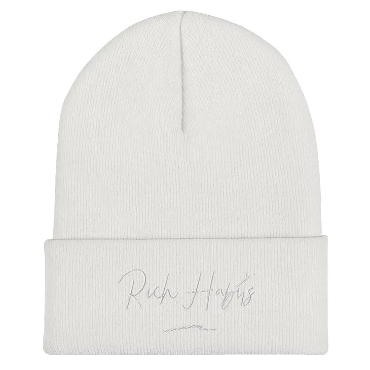 Cuffed Beanie - White