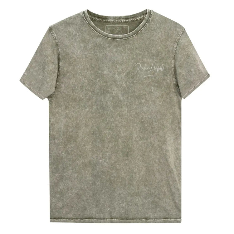 Denim T-Shirt - Dark Army Green / S