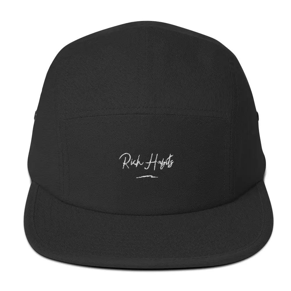 Five Panel Cap - Black