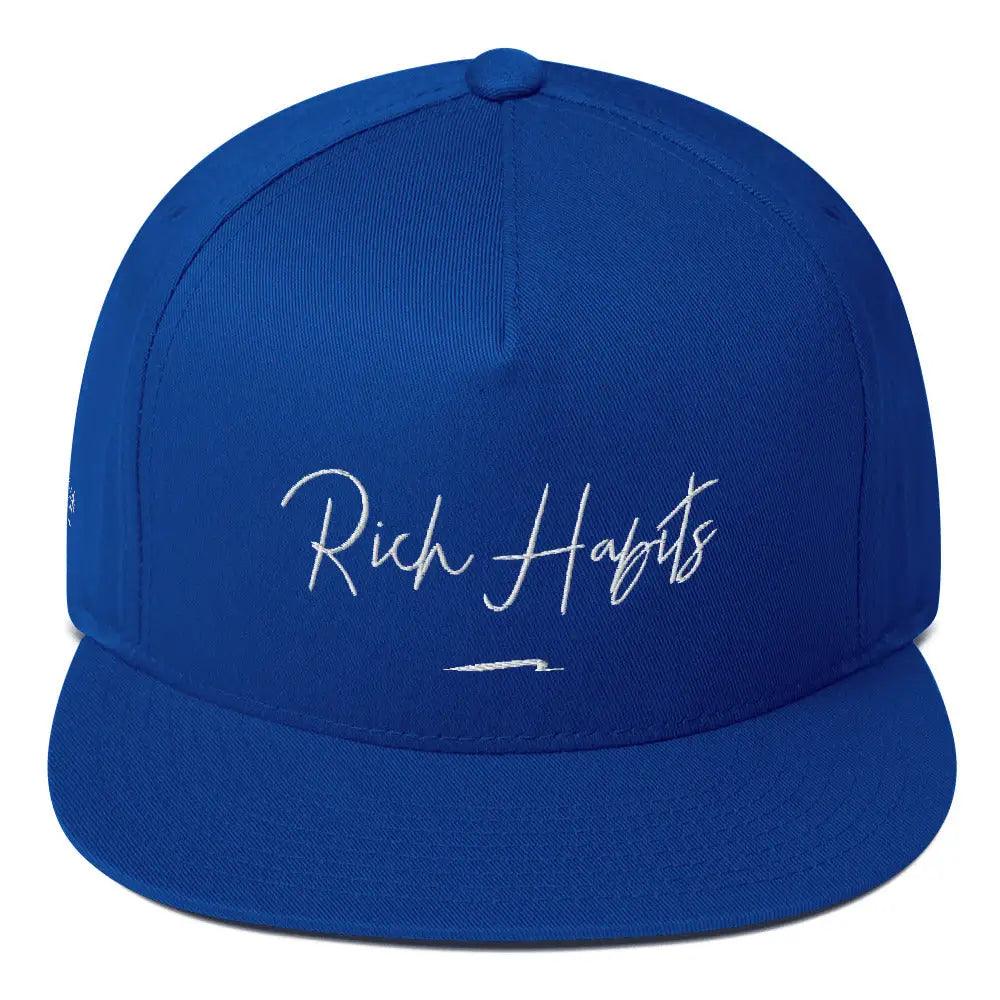 Flat Bill Cap - Royal Blue