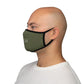 Green Fitted Polyester Face Mask - One size - Accessories