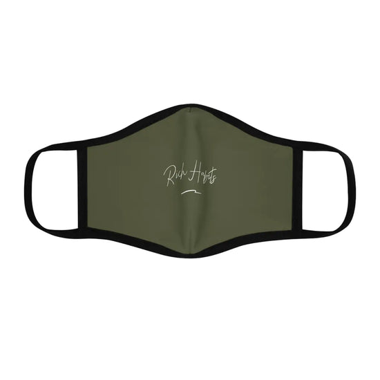 Green Fitted Polyester Face Mask - One size - Accessories