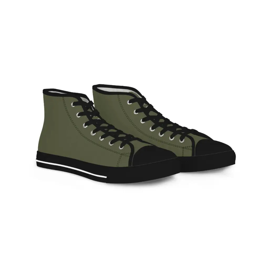 Green Men’s High Top Sneakers - Shoes