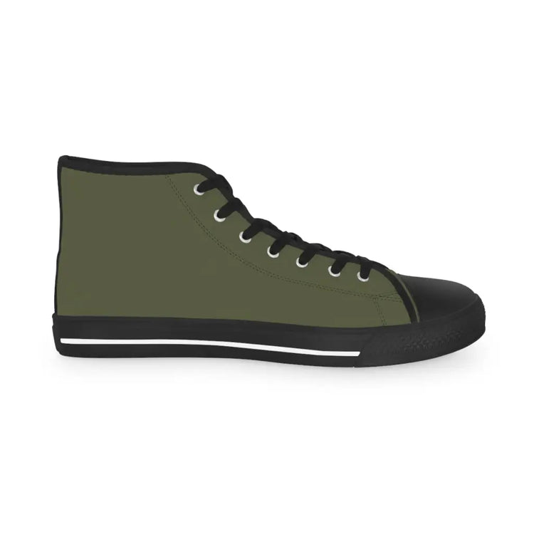 Green Men’s High Top Sneakers - Shoes