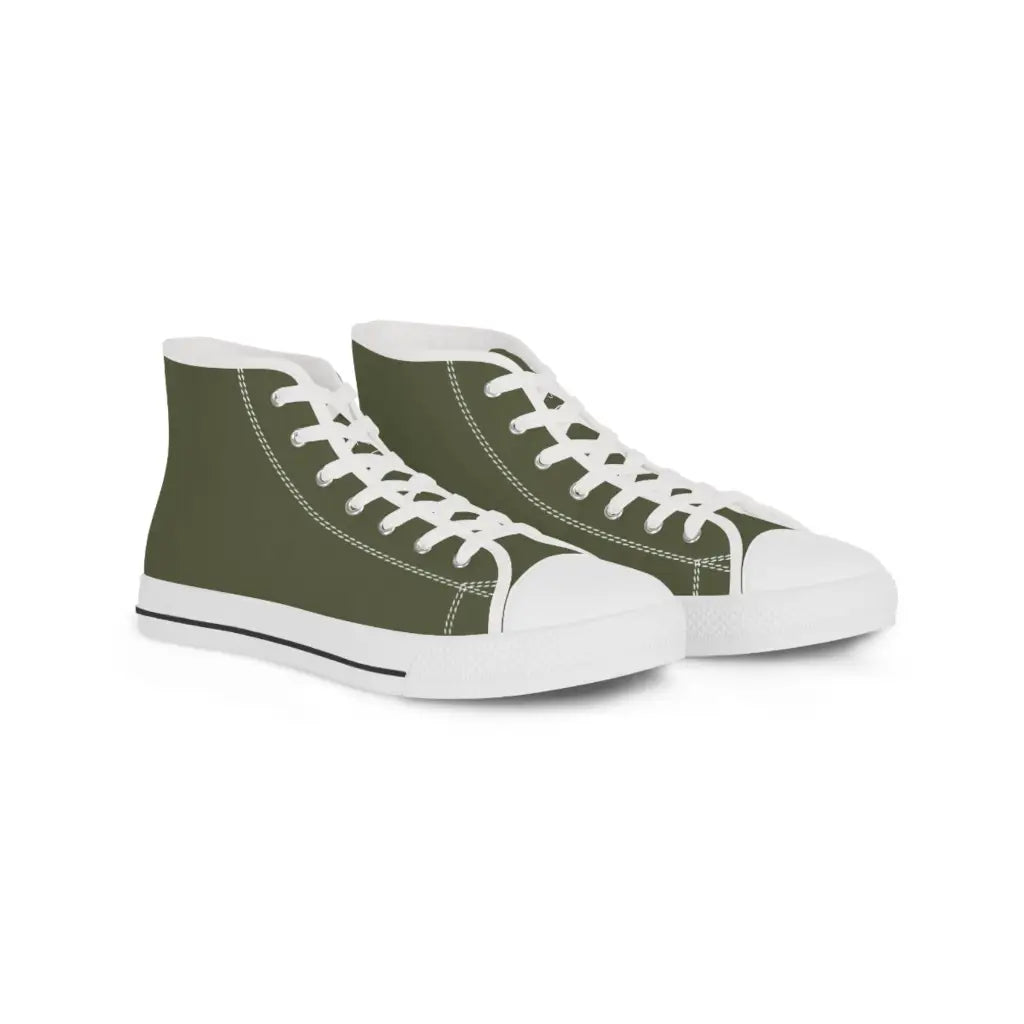 Green Men’s High Top Sneakers - Shoes