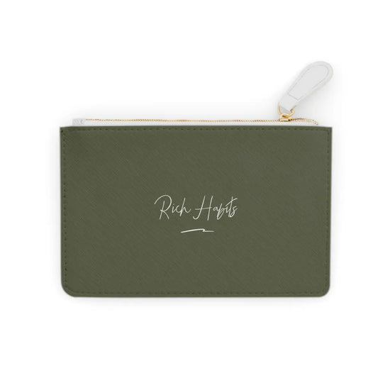 Green Mini Clutch Bag - 6.3” x 4” / White - Bags