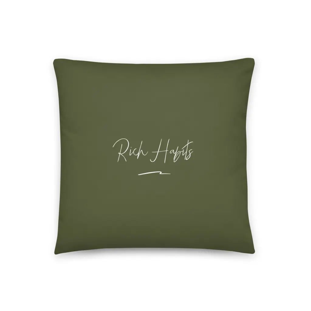 Green Pillow - 18″×18″