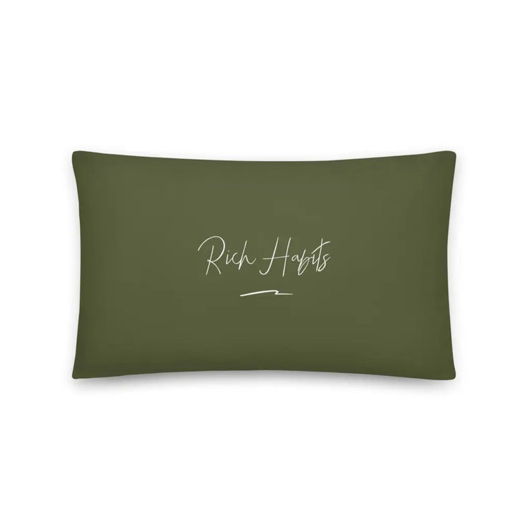 Green Pillow - 20″×12″