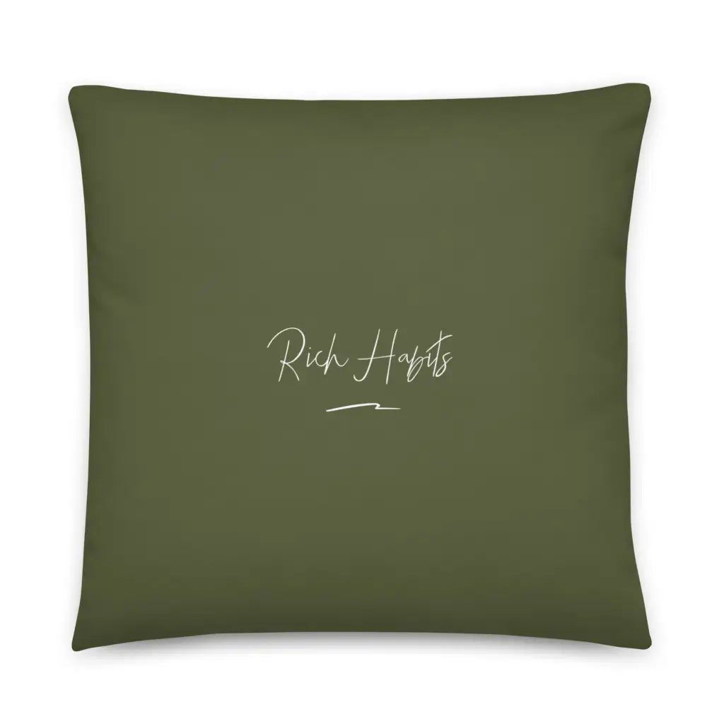 Green Pillow - 22″×22″