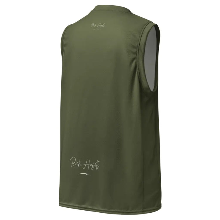 Green unisex basketball jersey