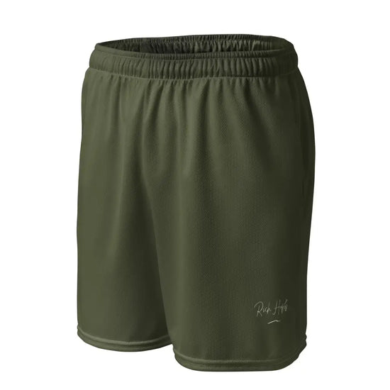 Green Unisex mesh shorts - 2XS