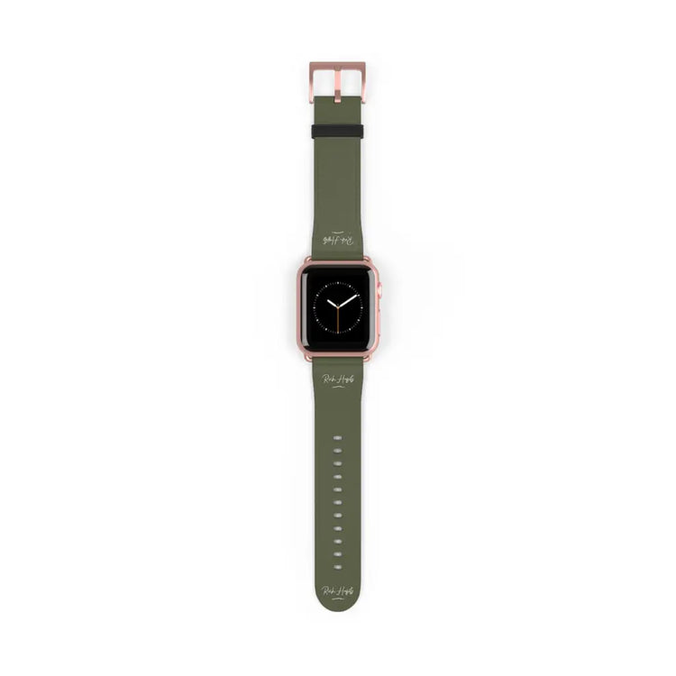 Green Watch Band - 38 - 41 mm / Rose Gold Matte -