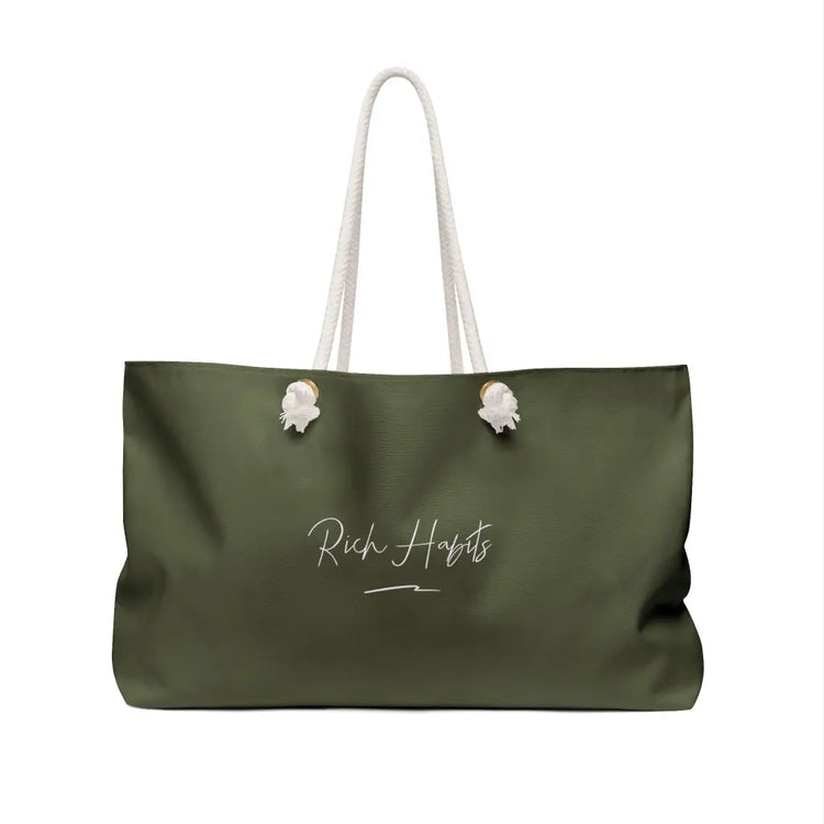 Green Weekender Bag - 24 × 13 - Bags